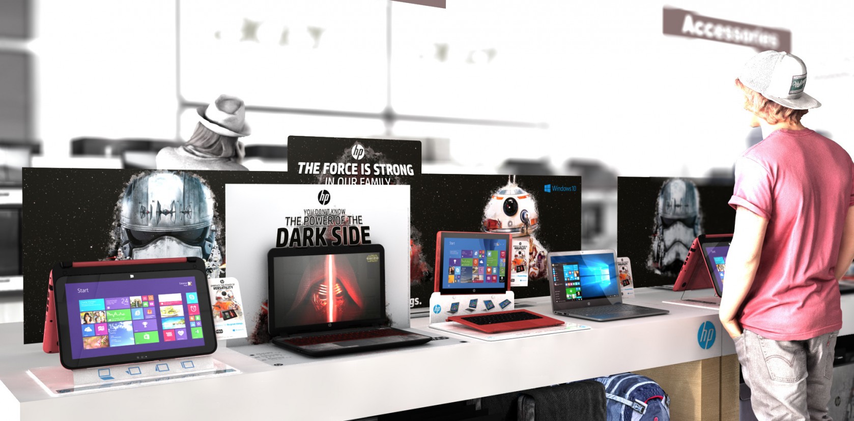 Stein inszeniert HP Star Wars am POS